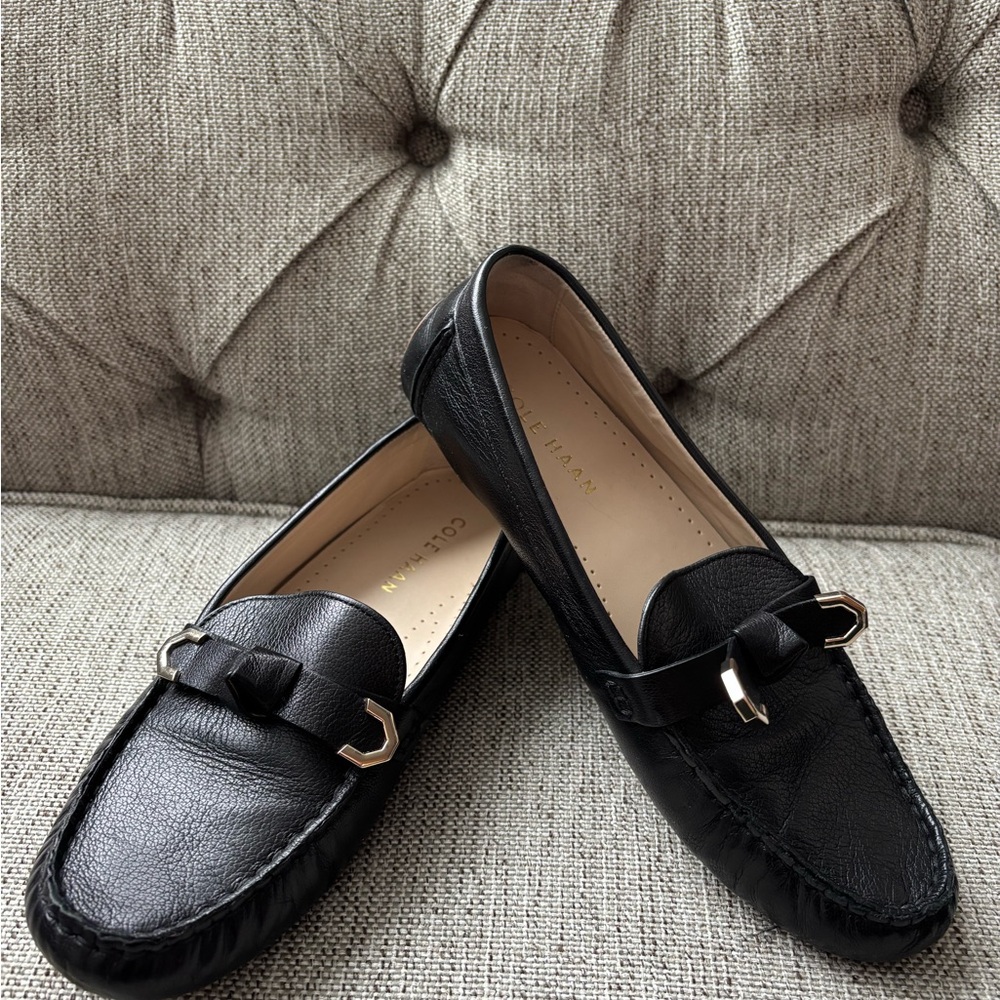 Cole Haan Women's Classic Black Leather Loafers